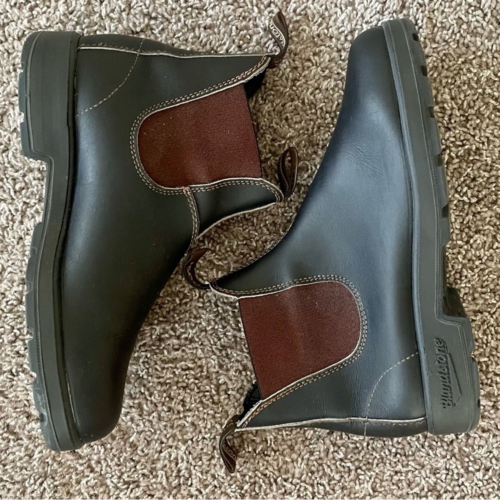 Mens Blundstone Originals #500 Chelsea Boot Stout Brown Leather AU/UK 7.5 US 8.5
